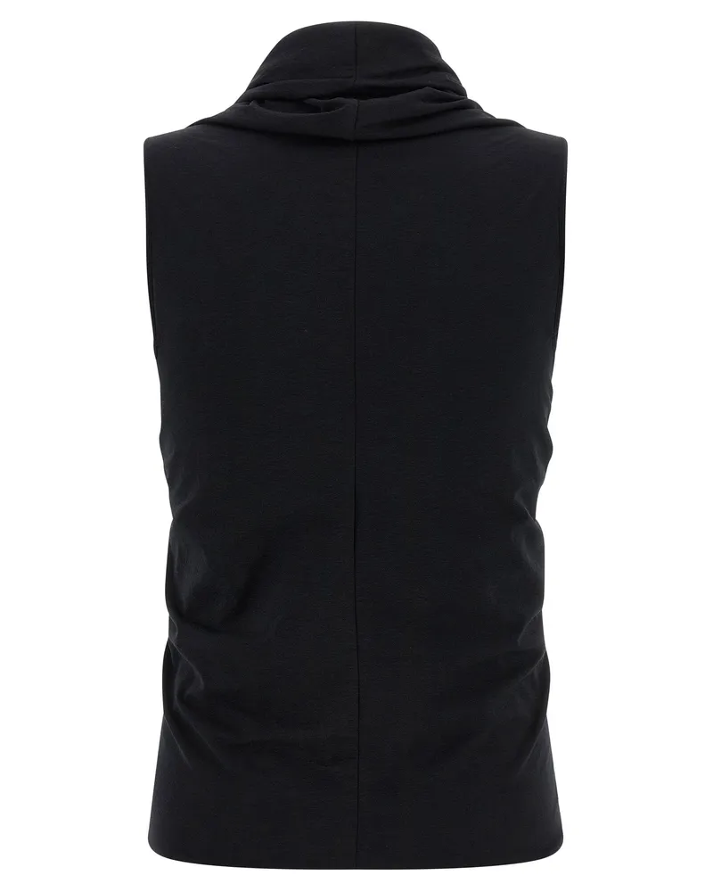Rick Owens Metal Underwire Jersey Tank Top — Black Black