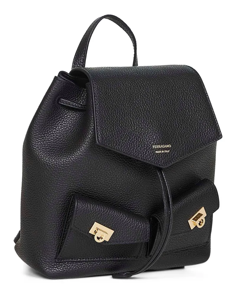 Ferragamo Harley Backpack — Black Black