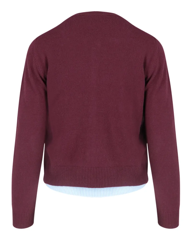 Canessa Women's Sweaters Brown Cashmere Burgundy