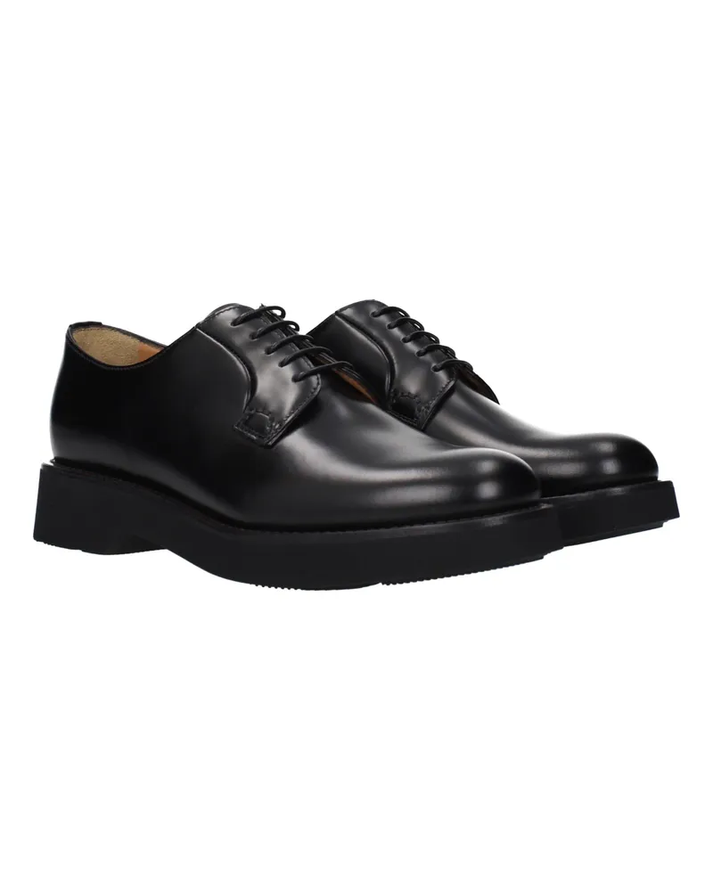 Church's Women's Black Leather Oxfords And Derbies Shoe Black