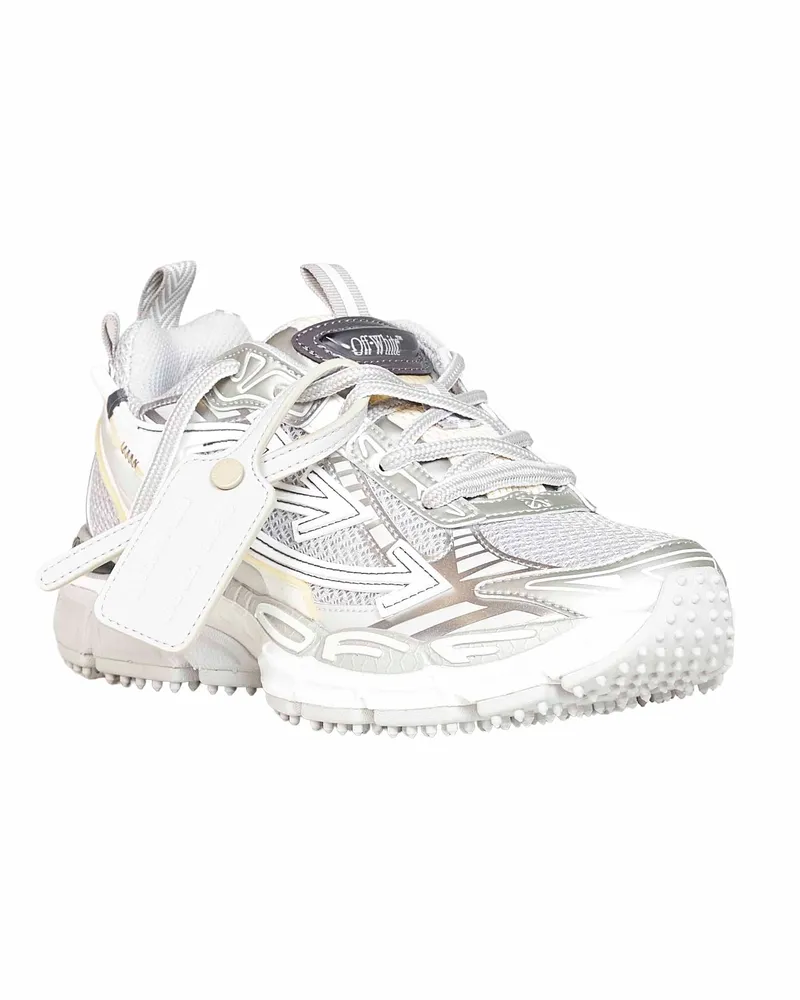 OFF-WHITE Women's Sneakers Be Right Back Grey Polyurethane Trainers Gray
