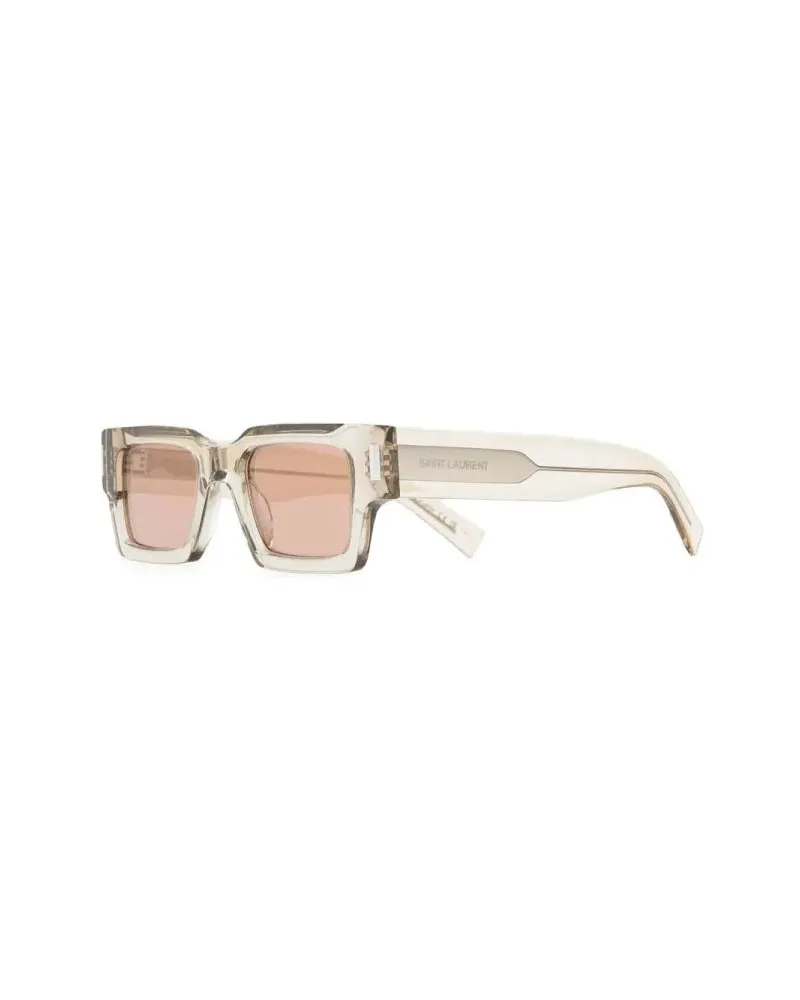 Saint Laurent SL572006 Rectangular Frame Sunglasses — Yellow Yellow