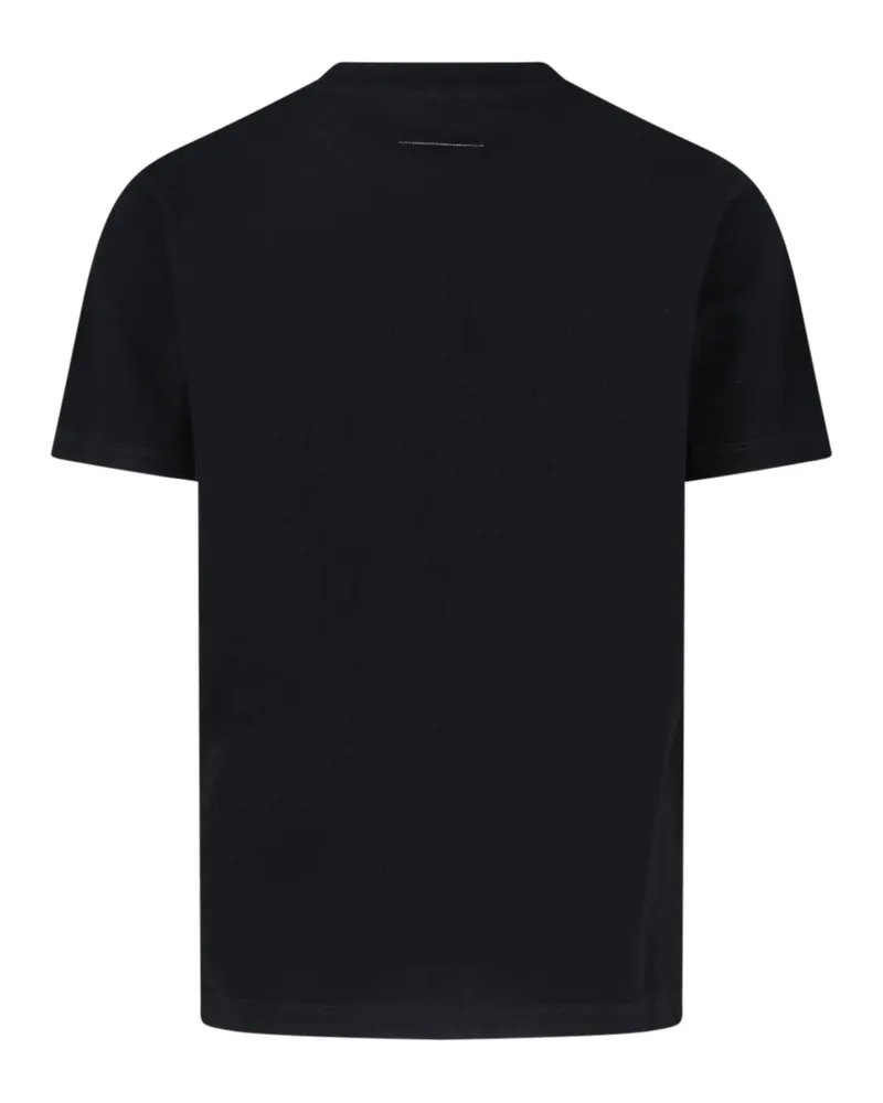 Maison Margiela Men T-Shirts And Polos Black Cotton Black