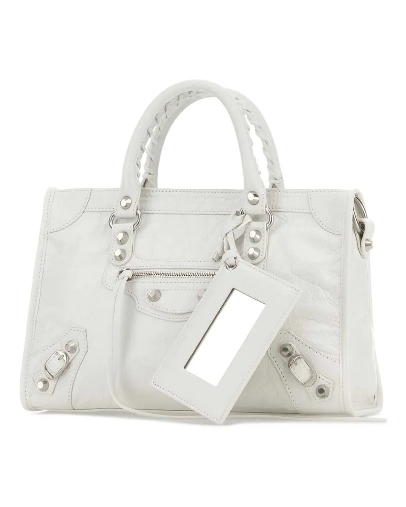 Balenciaga Le City Top Handle Bag — White White