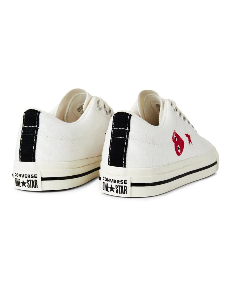 Comme des Garçons Women's Comme Des Garã§ons Play X Converse One Star Ox Sneakers White Shoes White