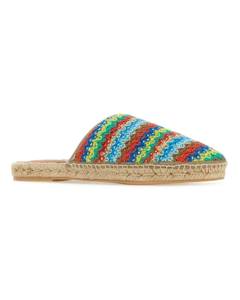Alanui Men's Multicolor Crochet Over The Rainbow Espadrilles Espadrillas Multicolor