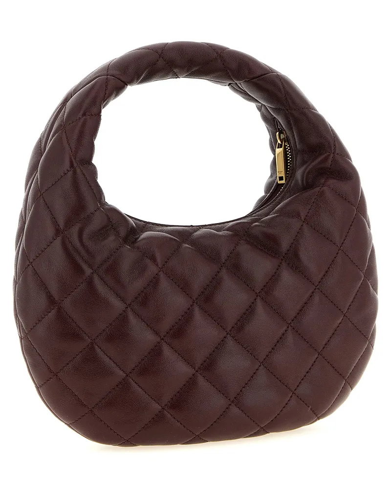 Saint Laurent Icarino Lambskin Leather Top Handle Bag — Burgundy Burgundy