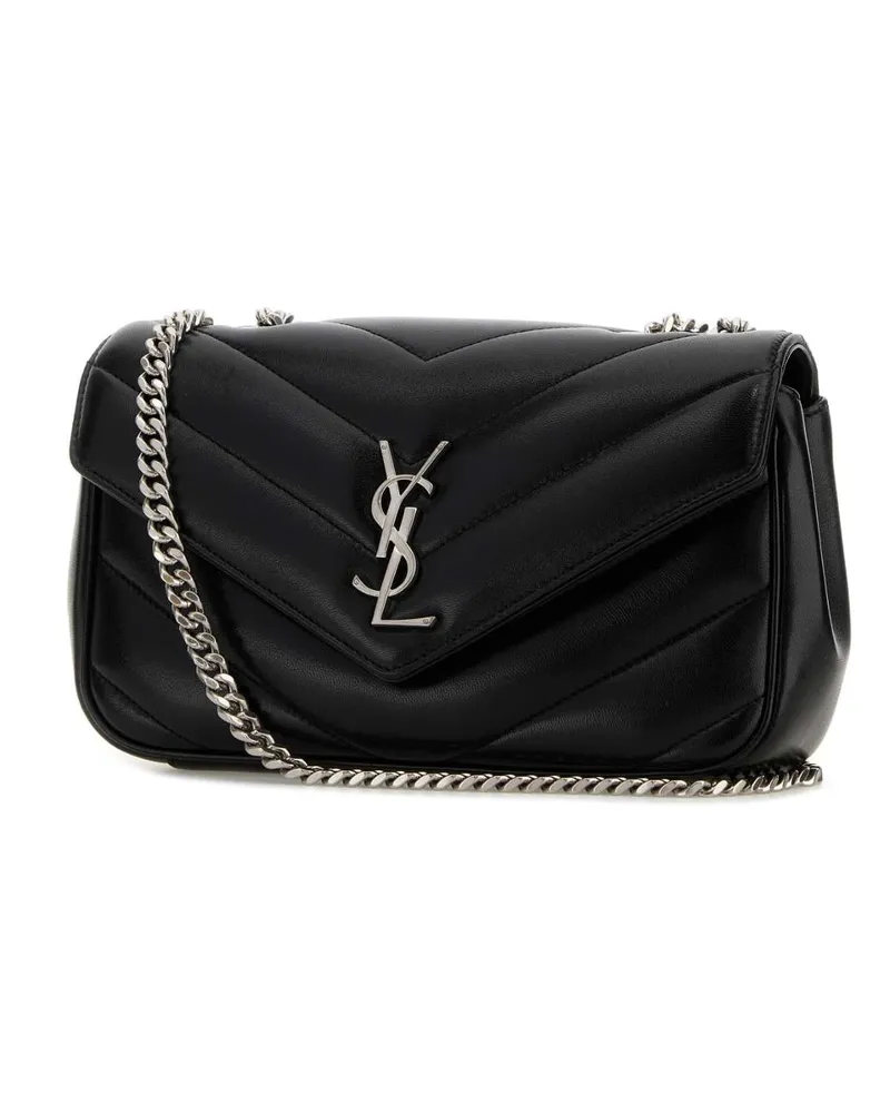 Saint Laurent Loulou Shoulder Bag — Black Black