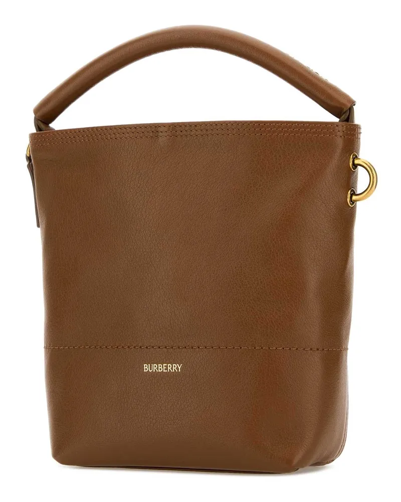 Burberry Women's B Clip Bucket Bag Brown Calf Brown