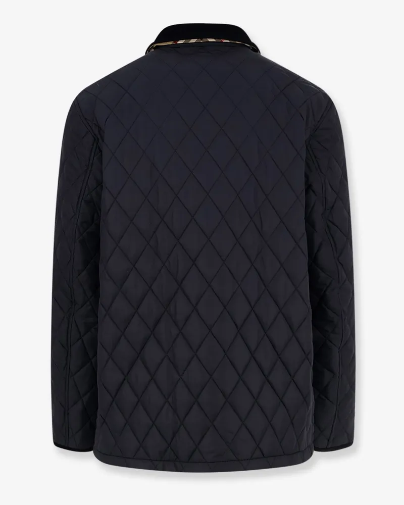 Burberry Men's Quilted Jacket Haddington Black Polyamide Black