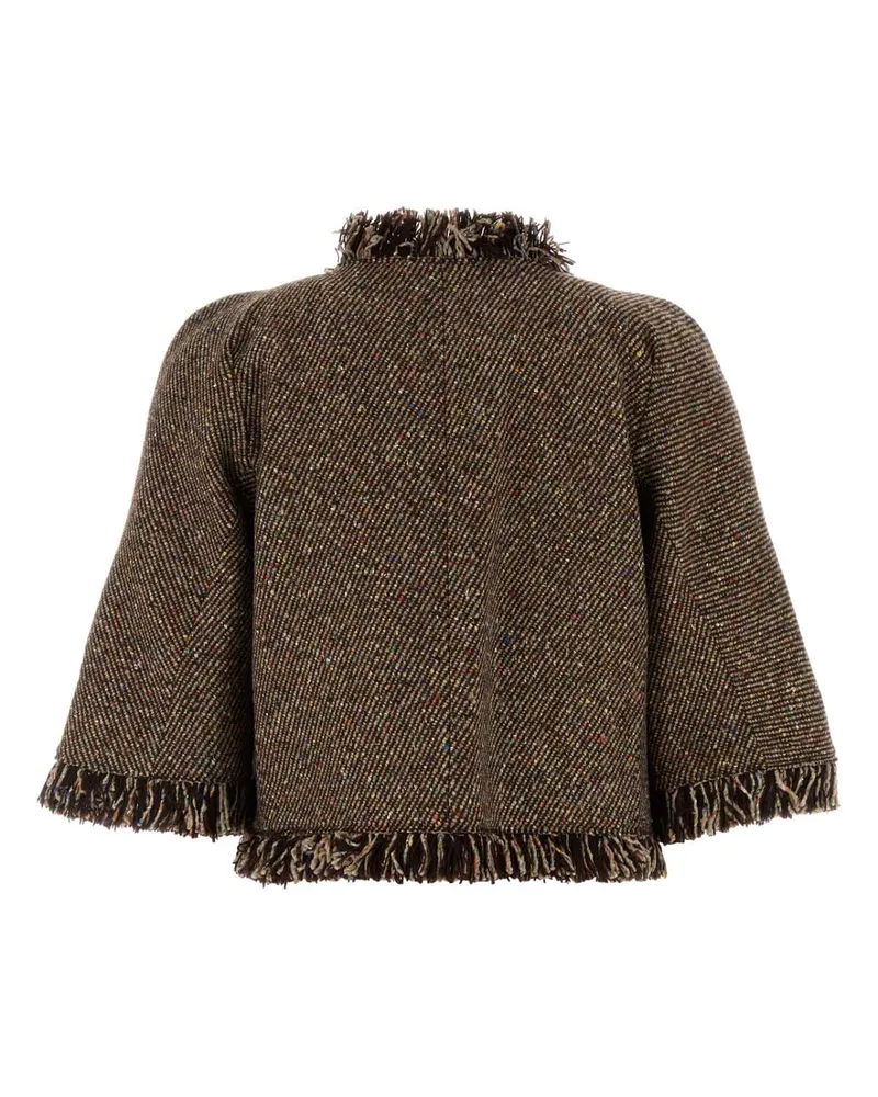 Sacai Wool Blend Jacket — Beige Beige