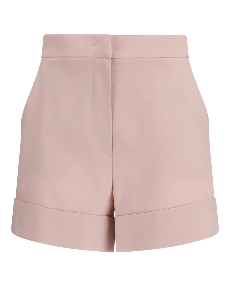 Max Mara Women's Mohair And Silk Canvas Shorts Beige Rosa Fleece Wool; Mohair; Bermuda Beige
