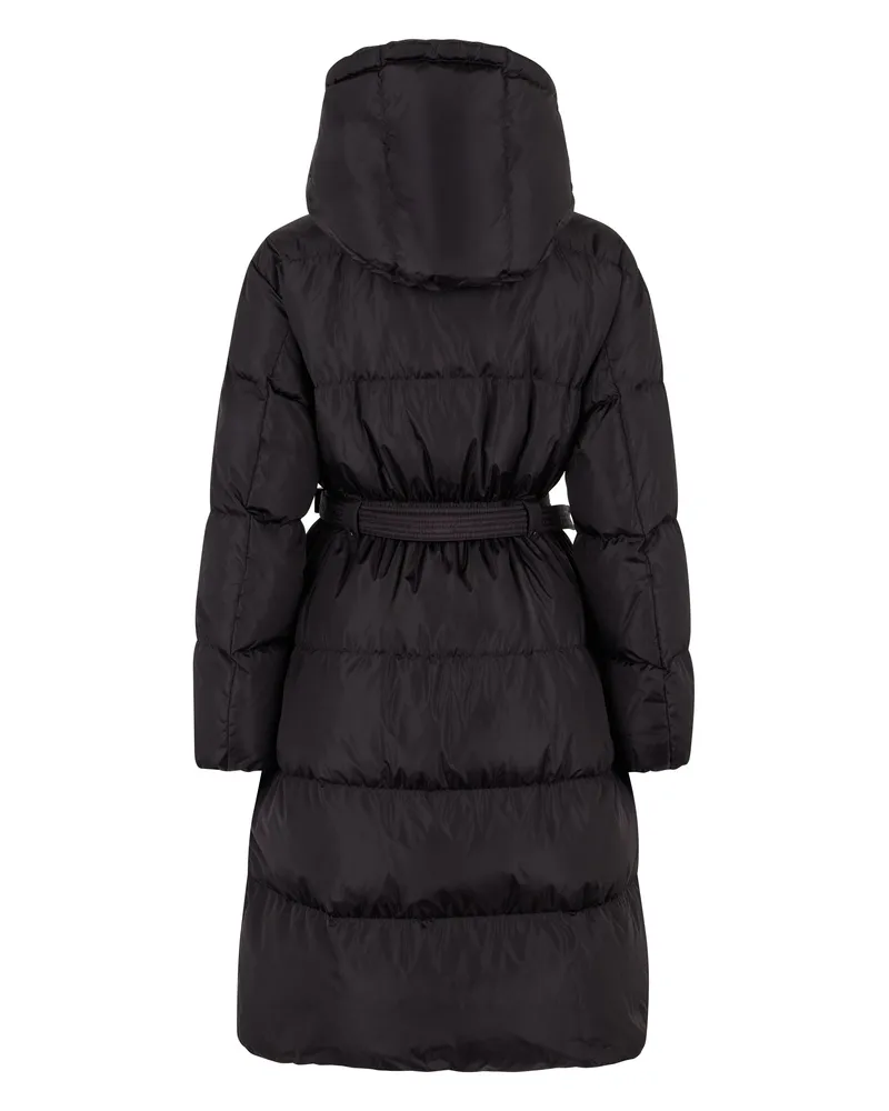 Moncler Women's Long Down Jacket Black Polyamide Puffer Black