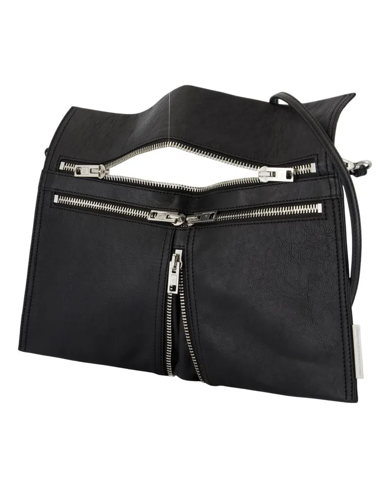 Alexander Wang Women's Geo Medium Crossbody -  Leather Black Lambskin Bags Crossbodies Black