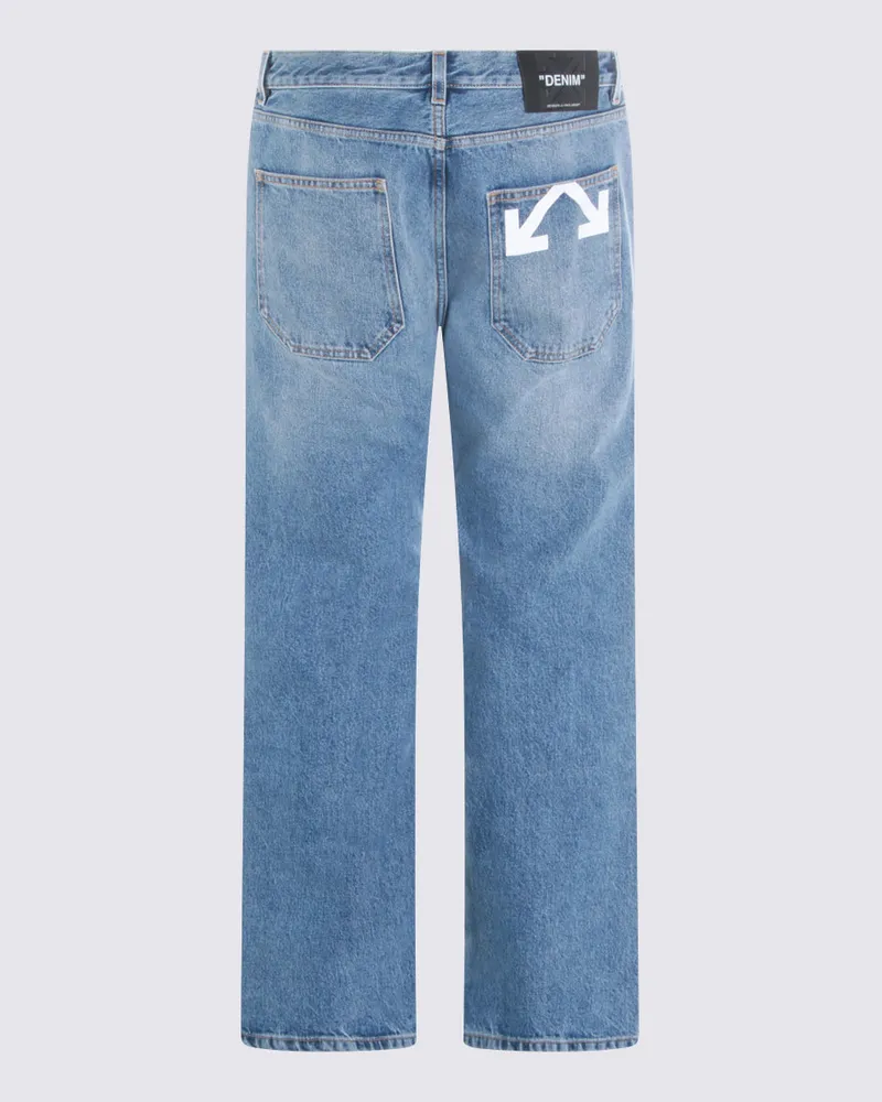 OFF-WHITE Men's Jeans Medium Blue Blue