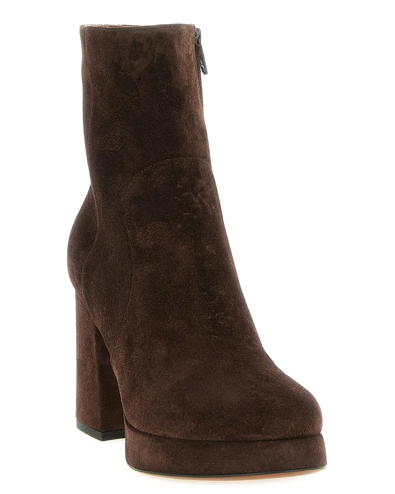 Valentino Garavani Fawcette Ankle Boot — Brown Brown