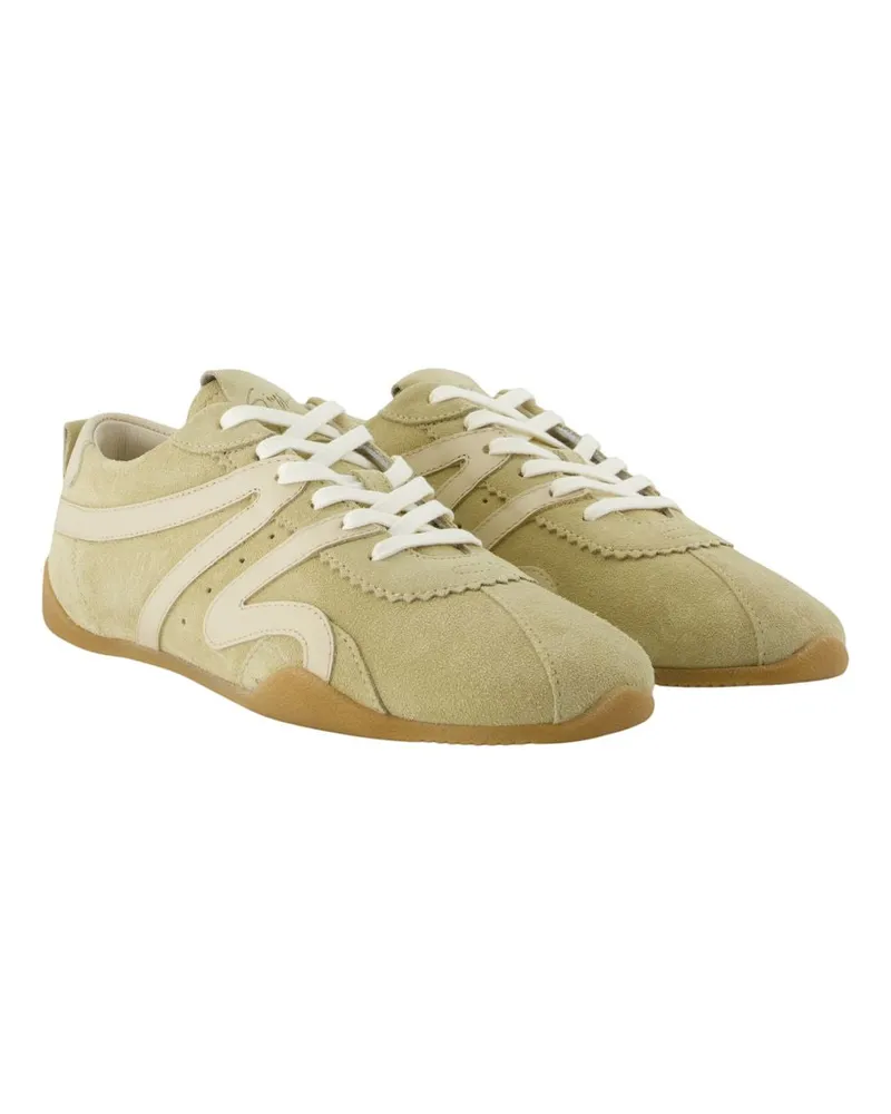 Giuseppe Zanotti Women's Annapurna Sneakers -  Leather Beige Calfskin Shoes Beige