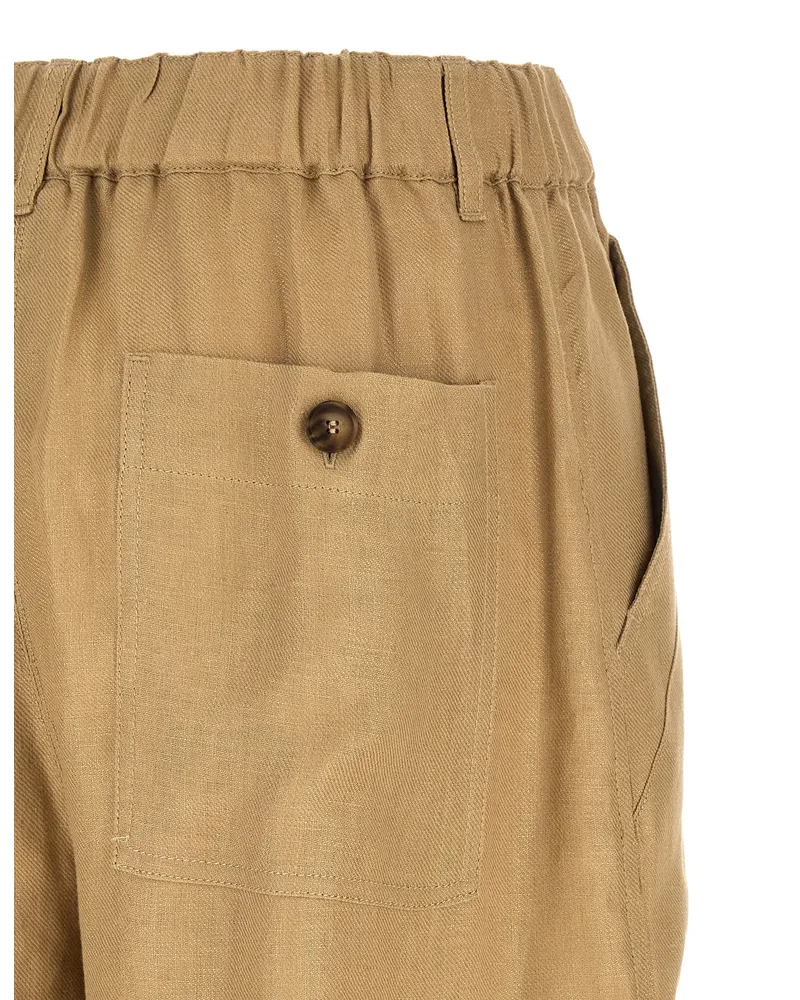 Max Mara WikFinale Cargo Pants — Beige Beige