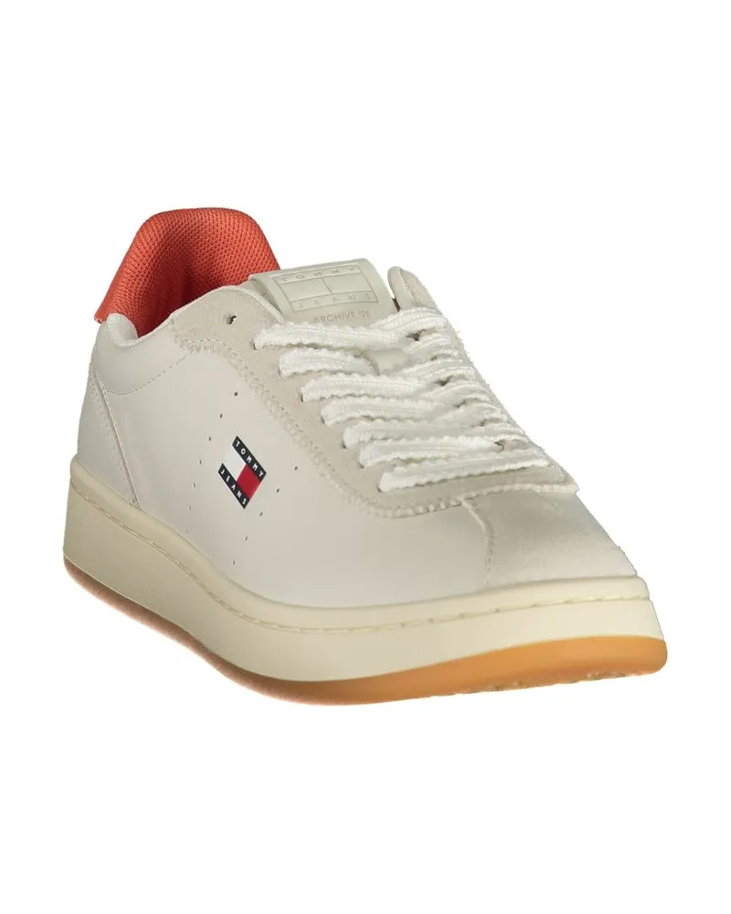 Tommy Hilfiger Logo-Detail Lace-Up Sneaker — Beige Beige