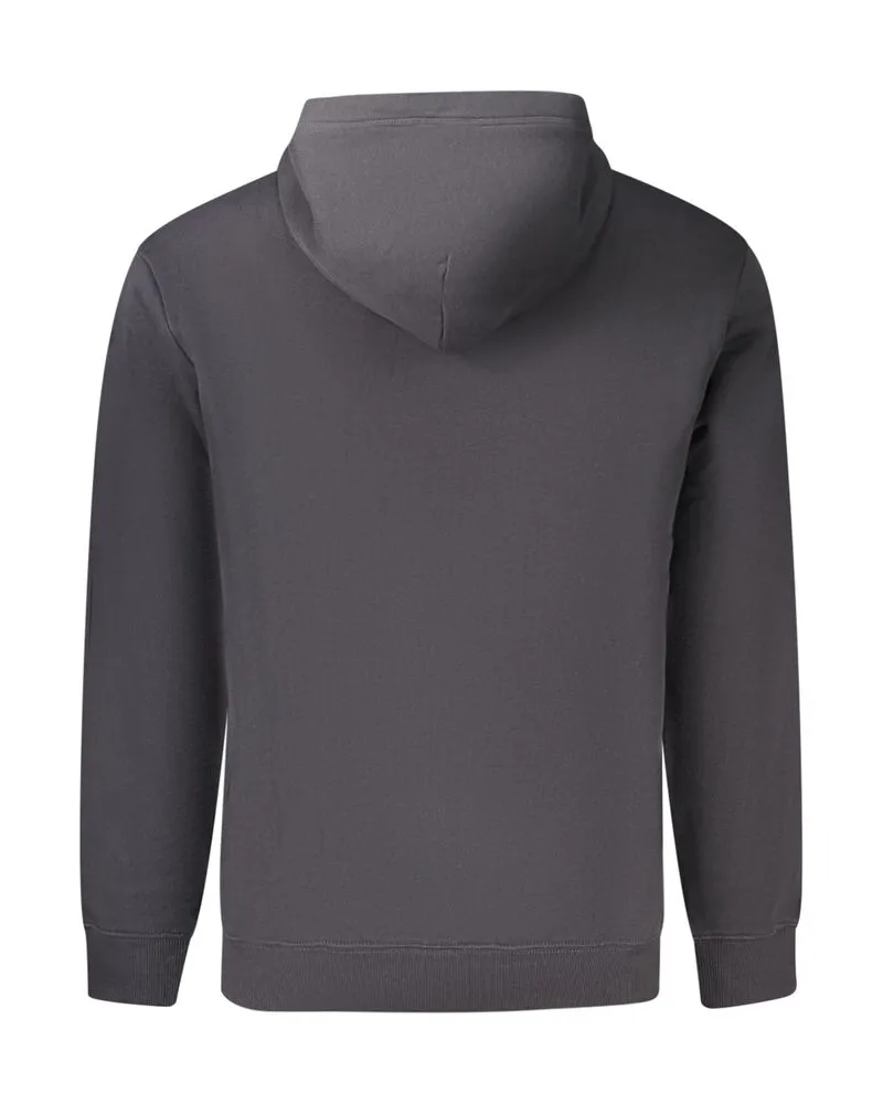 Napapijri Logo-Printed Cotton Hoodie — Gray Gray