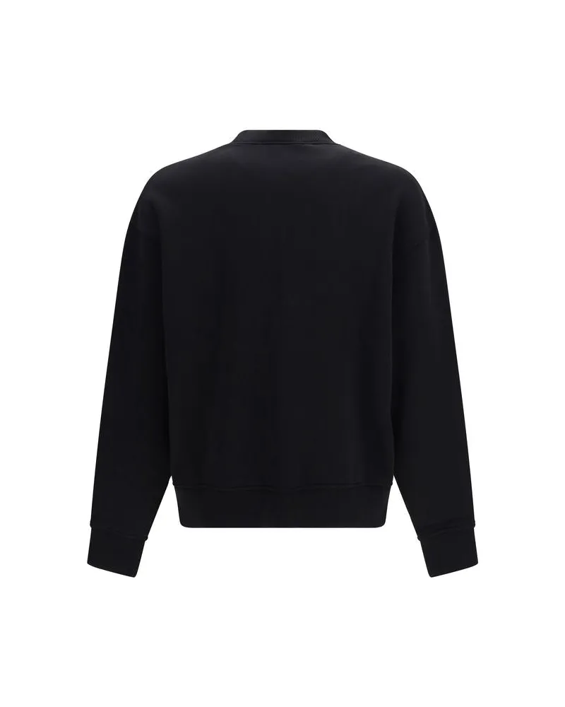 Palm Angels Men's Black Cotton Sweatshirt Clothing Black