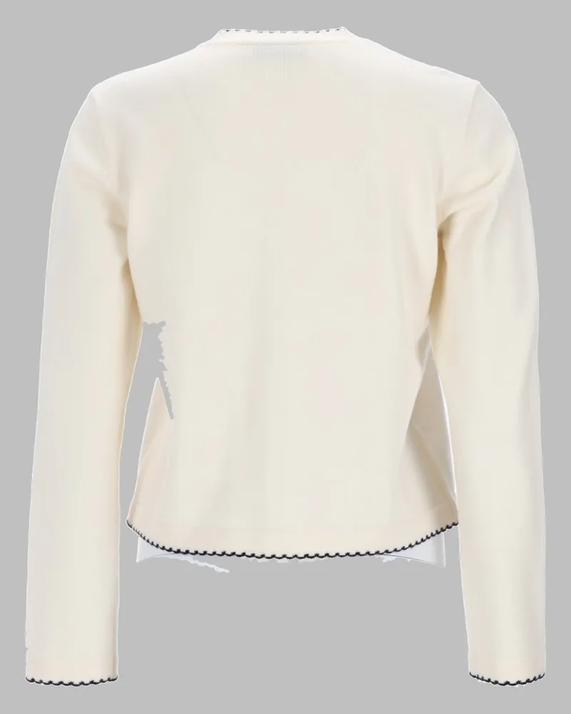 Tory Burch Kendra Cardigan — Ivory Ivory