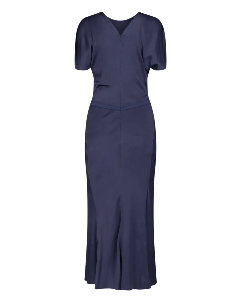 Victoria Beckham Women's Dresses Blue Acetate Navy