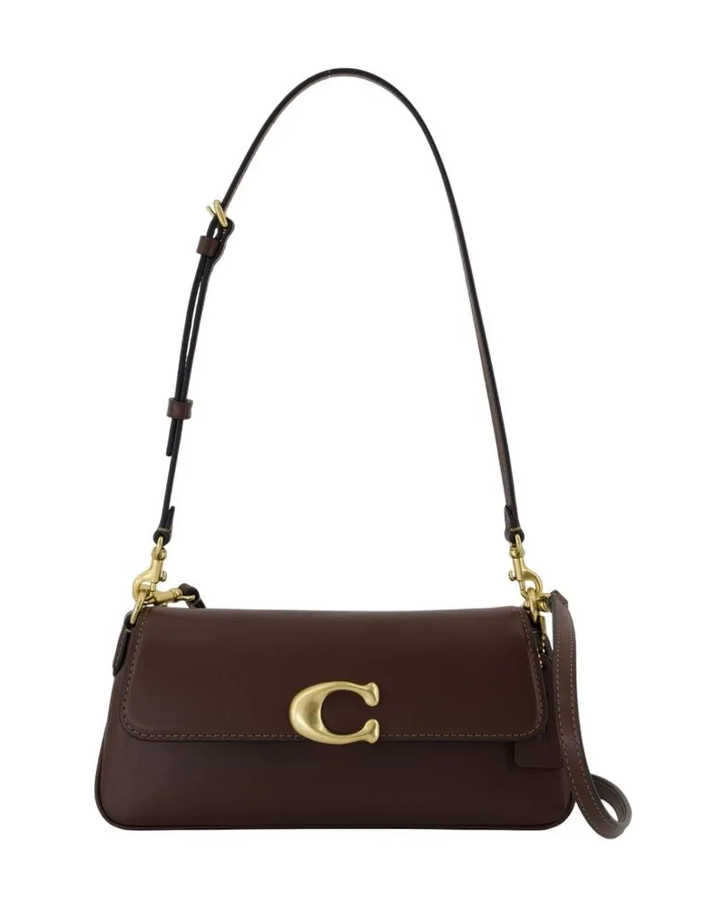 Coach Women's Jet Shoulder Bag -  Leather Brown Calfskin Shoulder-Hobo-Bags Brown