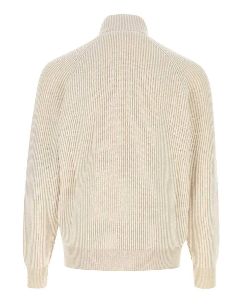 Brunello Cucinelli Panama+sabbia Exterior: Cashmere Maglieria Sweater Beige