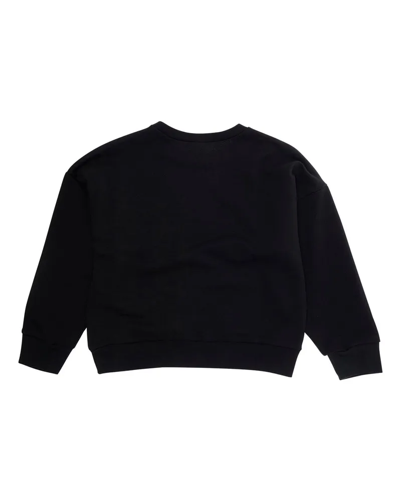 N° 21 Girls' Crewneck Sweatshirt Black Cotton Hoods & Sweatshirts Black