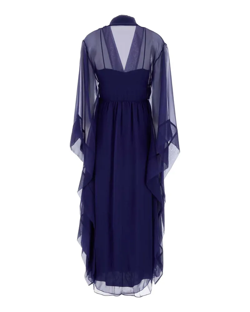 Alberta Ferretti A04620115 0287 Blu Abiti Lunghi Dress Navy