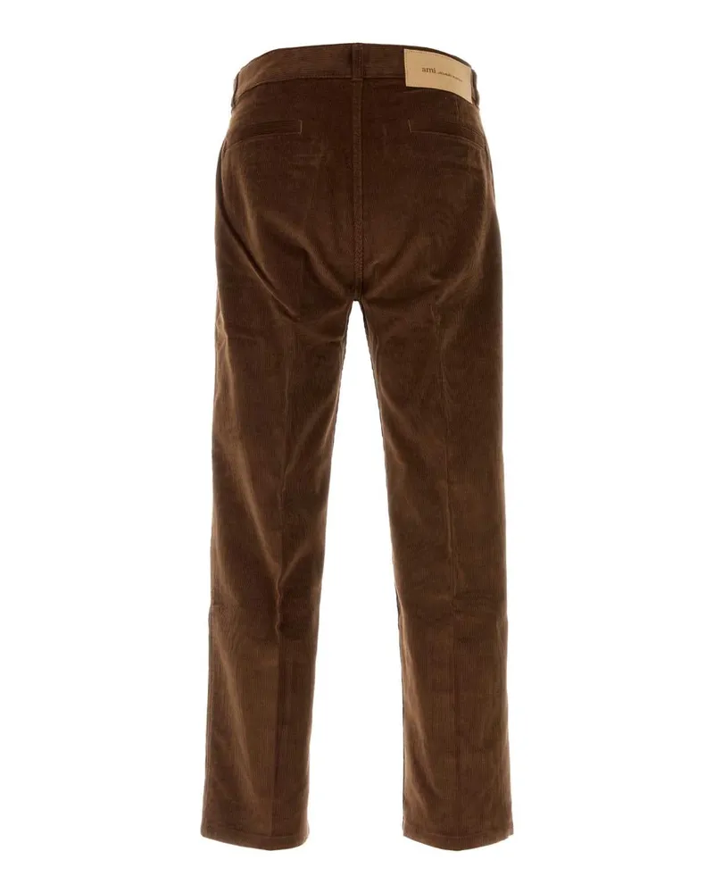 AMI Paris Trousers — Brown Brown