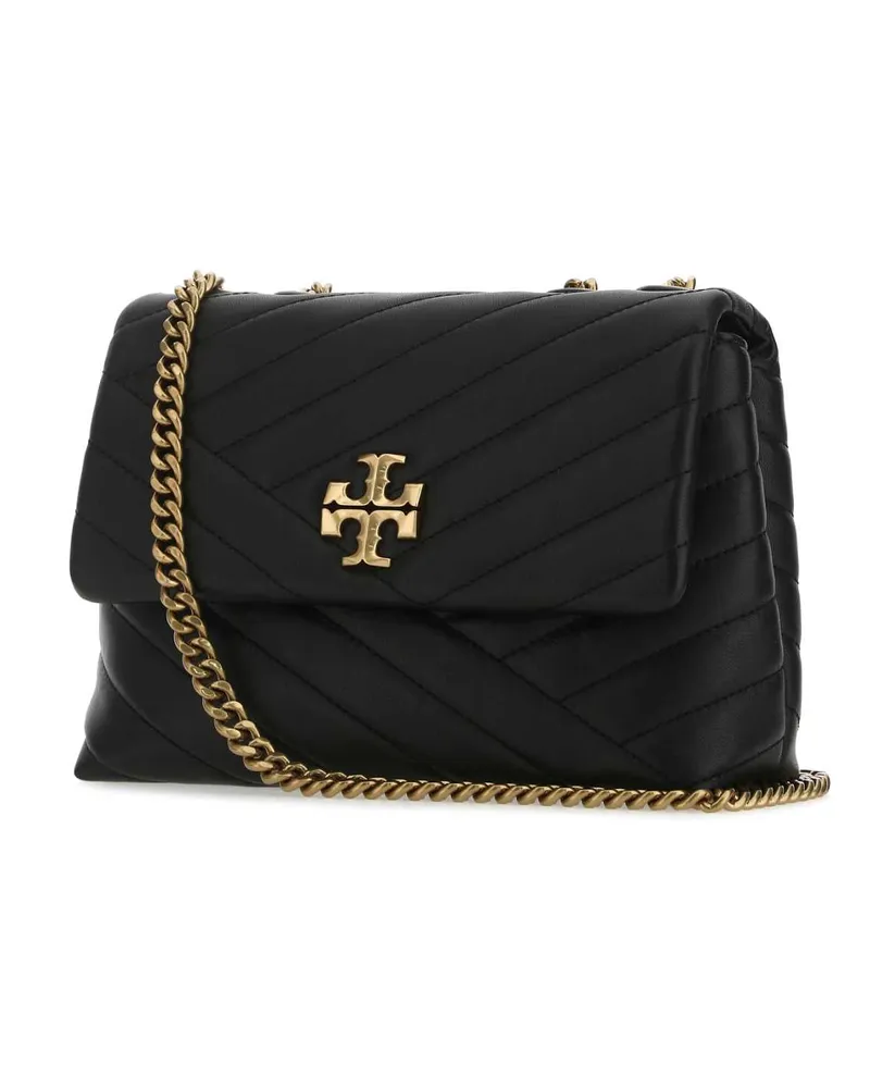 Tory Burch Women's Kira Shoulder Bag Black Body Sheep Leather Black