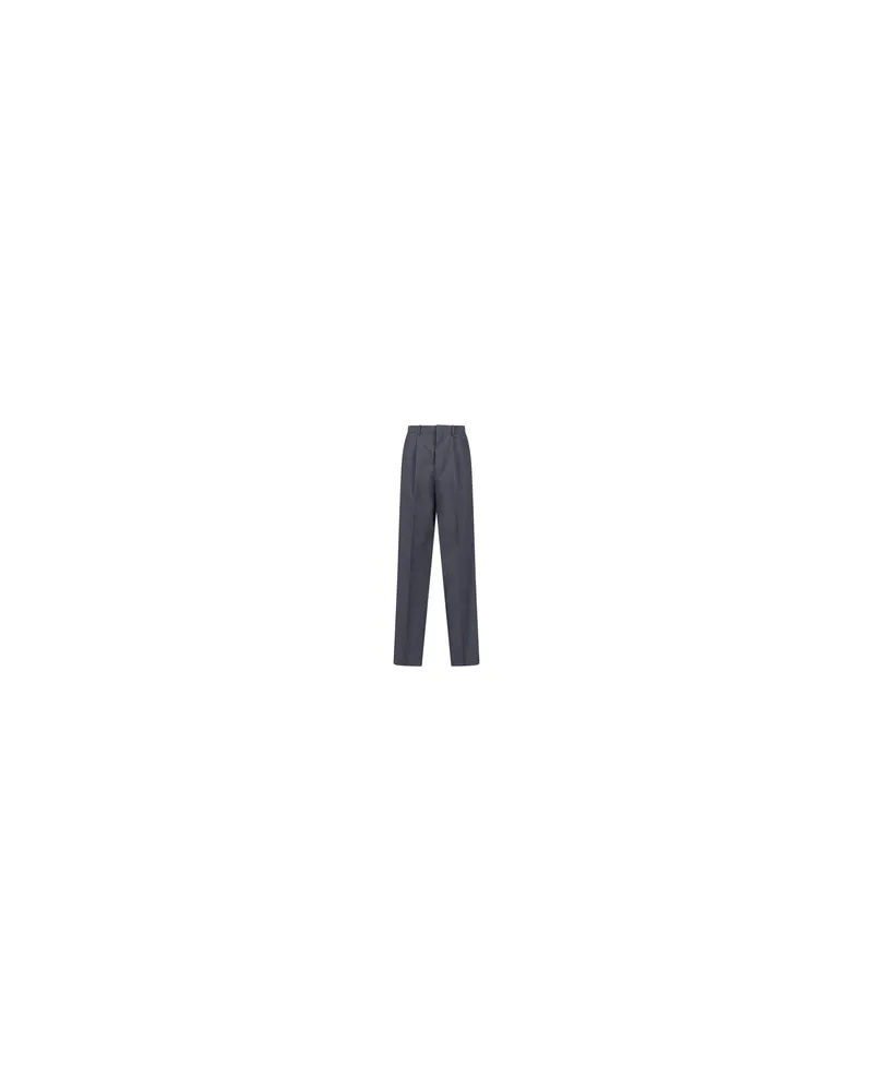 Jil Sander Men's Trousers Grey Virgin Wool Gray
