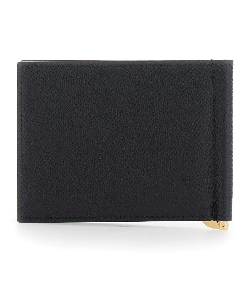 Ferragamo Men's Wallet Calf Leather Black Black