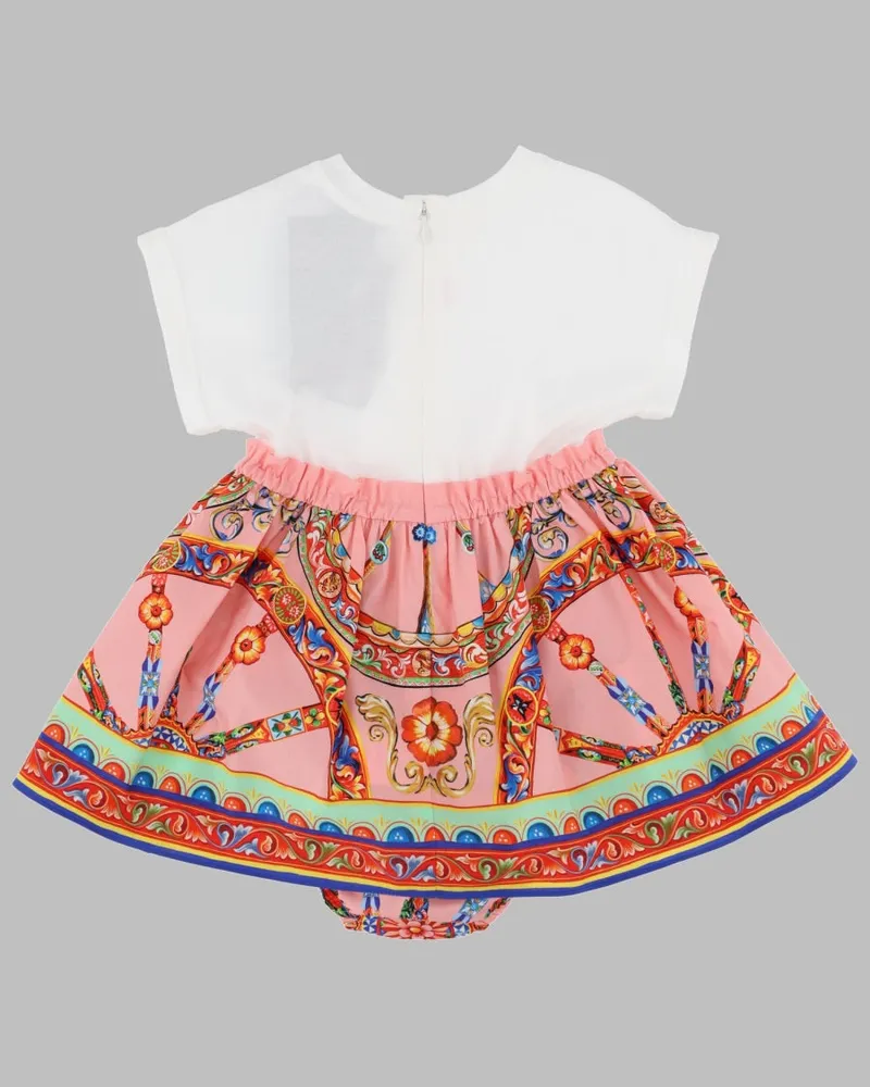 Dolce & Gabbana Culotte-Inspired Multicolour Dress — Multicolor Multicolor