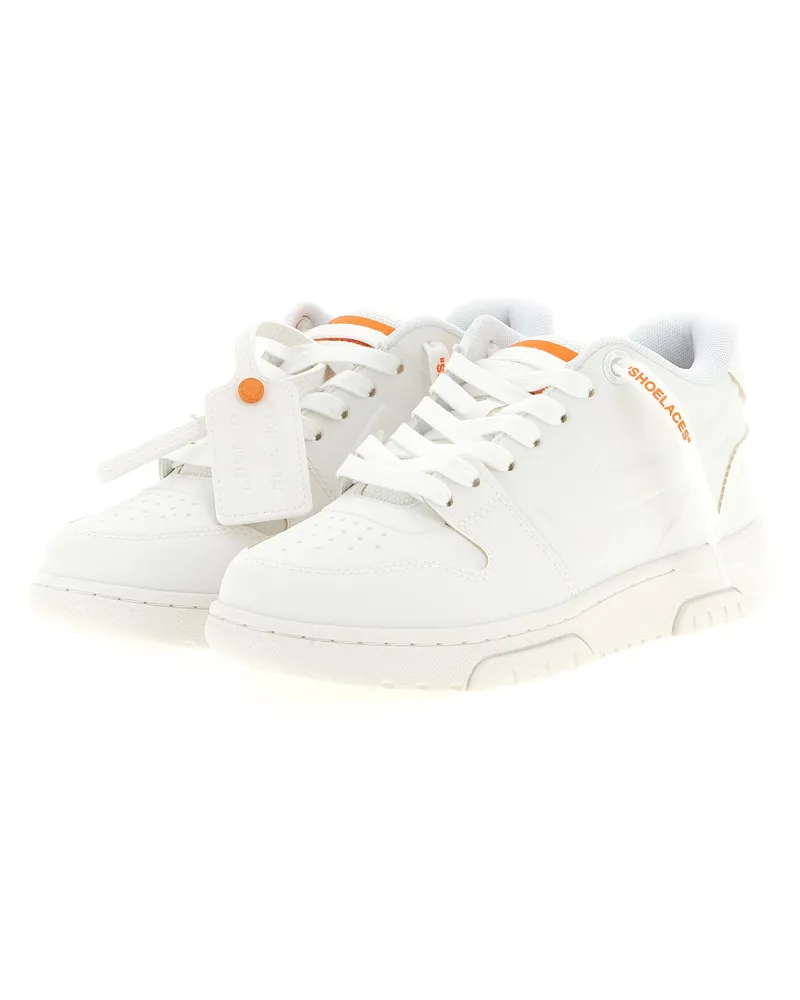 OFF-WHITE Women's Orange Plastic Athletic Sneakers White