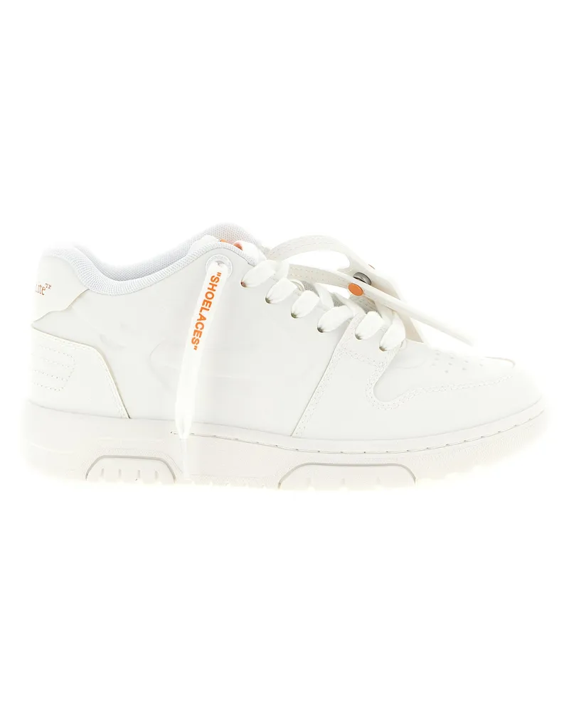 OFF-WHITE Women's Orange Plastic Athletic Sneakers White