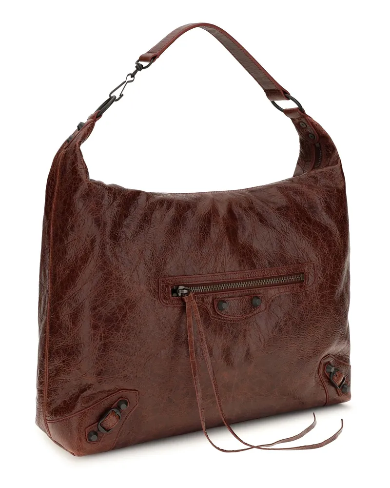 Balenciaga Le City Hobo Bag — Brown Brown