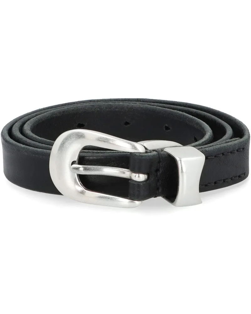 Our Legacy Men's Leather Belt Black Black