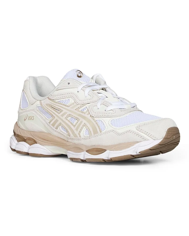 Asics Men's Sneakers Gel-Nyc Leather Multicolour Trainers Beige