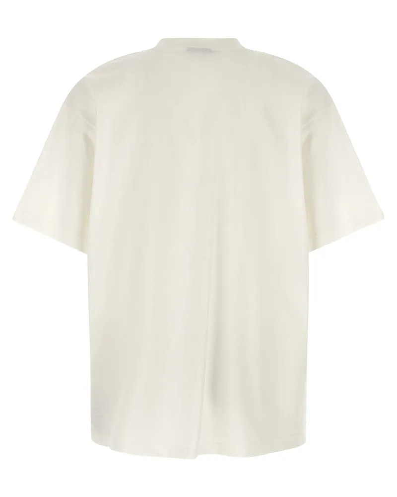 Balenciaga Graphic Print T-Shirt — Cream Cream