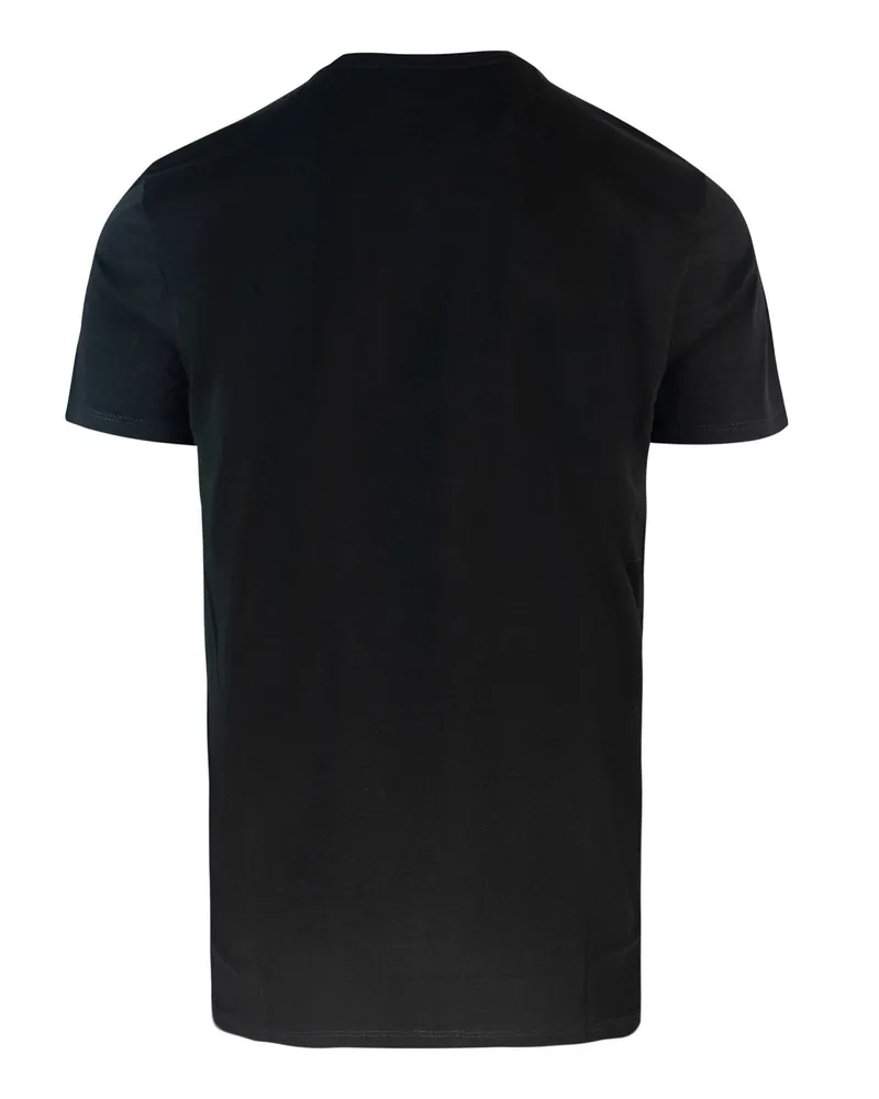 Lacoste Men T-Shirt Pima Black Cotton T-Shirts And Polos Black