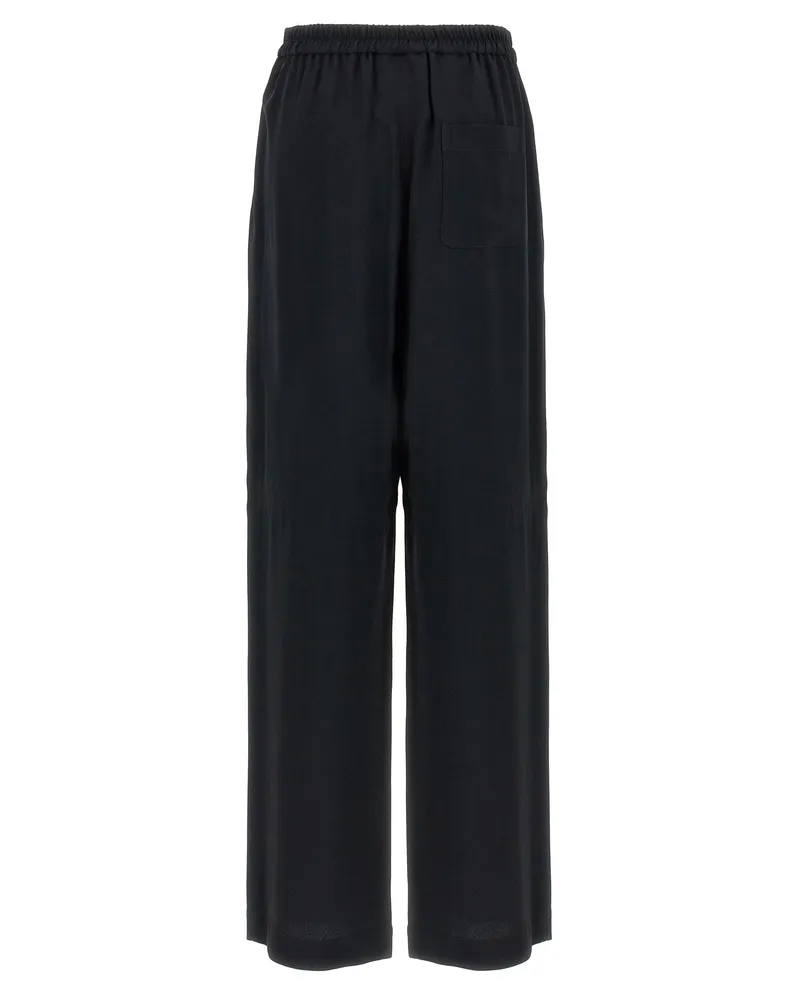 Moschino Acetate Blend Trousers — Black Black