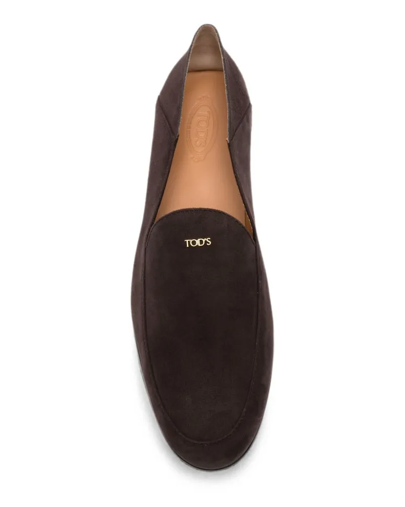 TOD'S Suede Loafer — Brown Brown