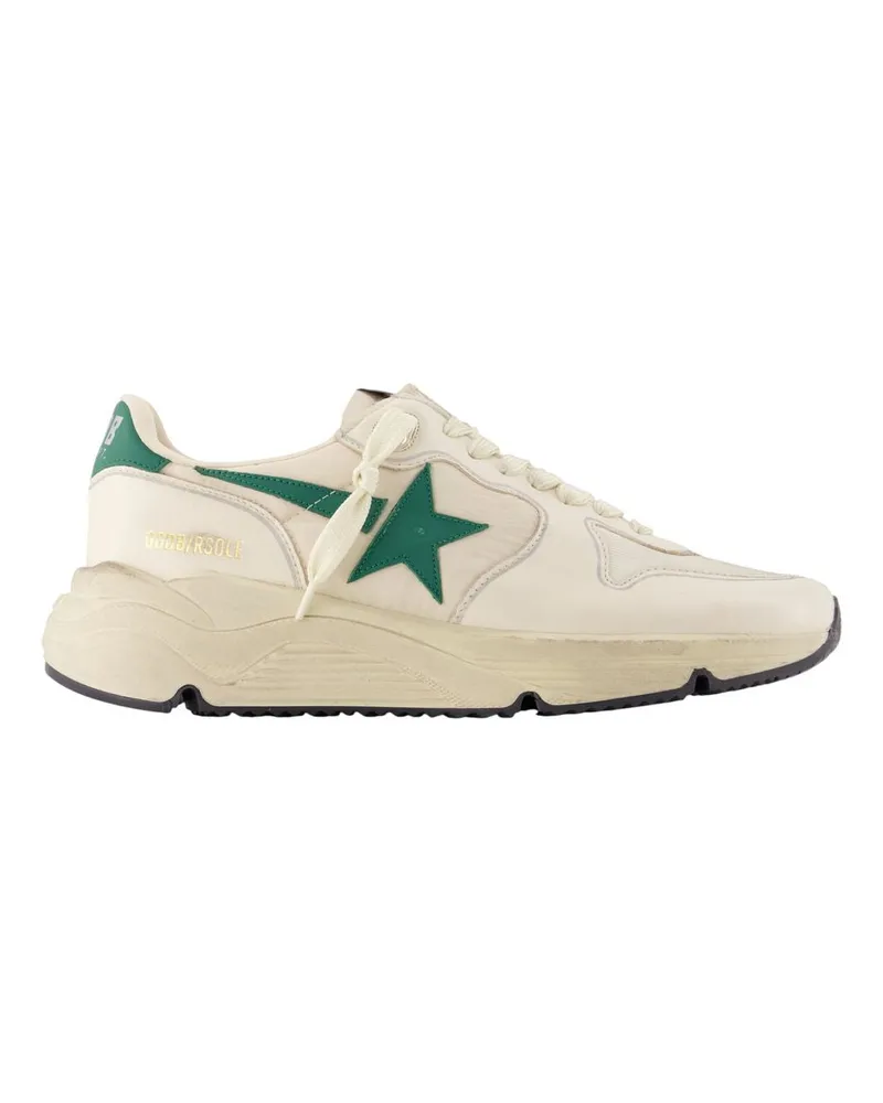 Golden Goose Men's Running Sneakers -  Leather Ivory Calfskin Shoes White