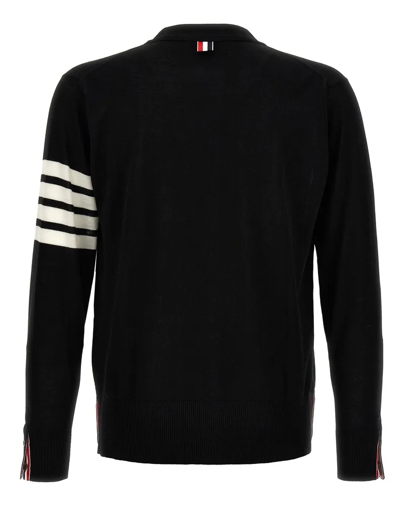 Thom Browne Merino Wool Cardigan — Black Black