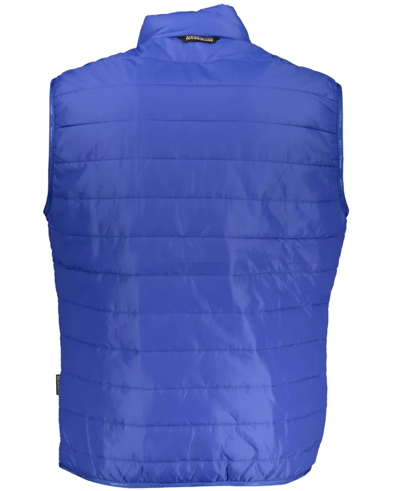 Napapijri Padded Nylon Blend Vest — Blue Blue