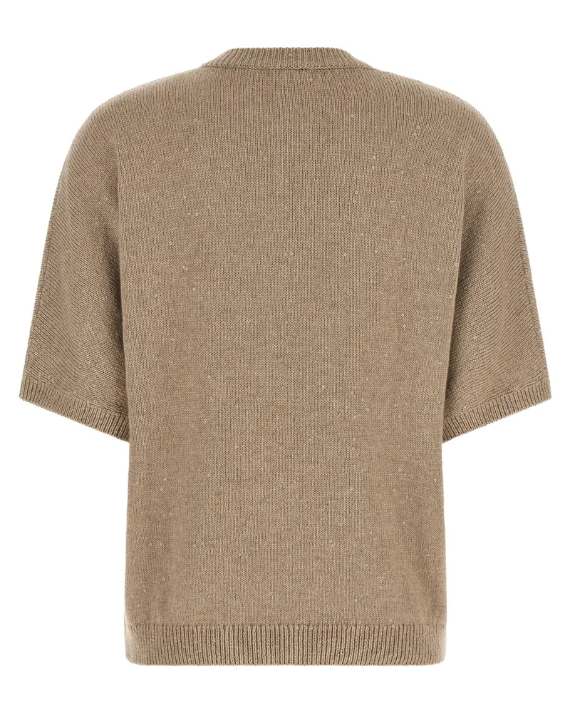 Brunello Cucinelli Diamante Sweater Beige