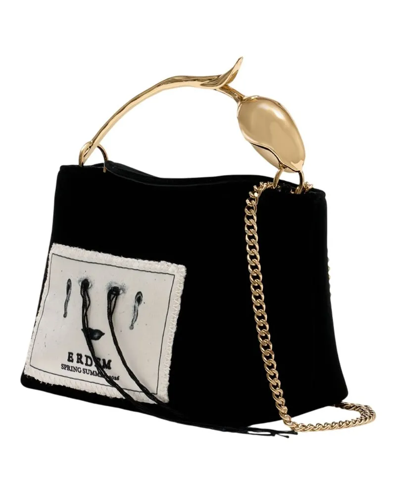 Erdem Women's Mini Bloom Bag -  Synthetic Black Handbags-Purses Black
